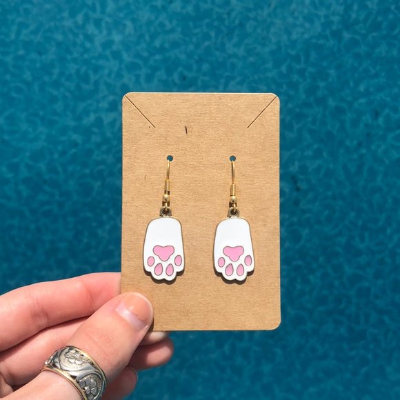 Hand Crafted Jewelry - Paw Earrings